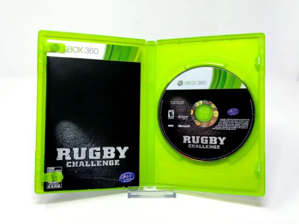 Interior del juego Jonah Lomu Rugby Challenge (UK) para XBOX 360 con disco y manual