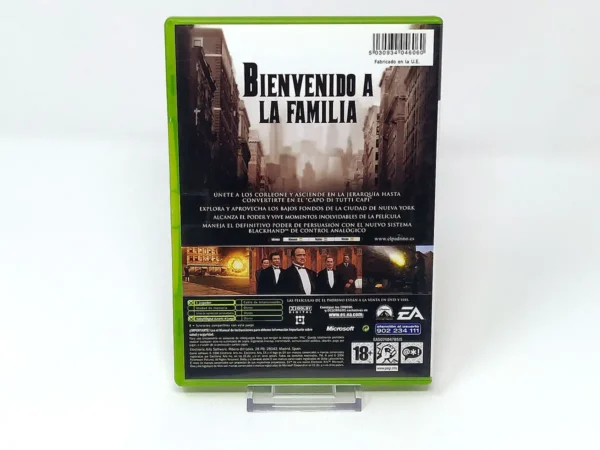Parte trasera de El Padrino (ESP) para XBOX, edición PAL España