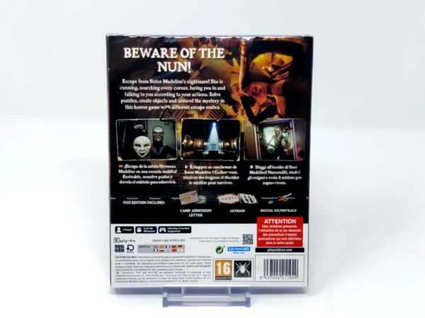 Parte trasera de Evil Nun: The Broken Mask (Unholy Edition) (ESP) (Precintado) para PlayStation 5, edición PAL España