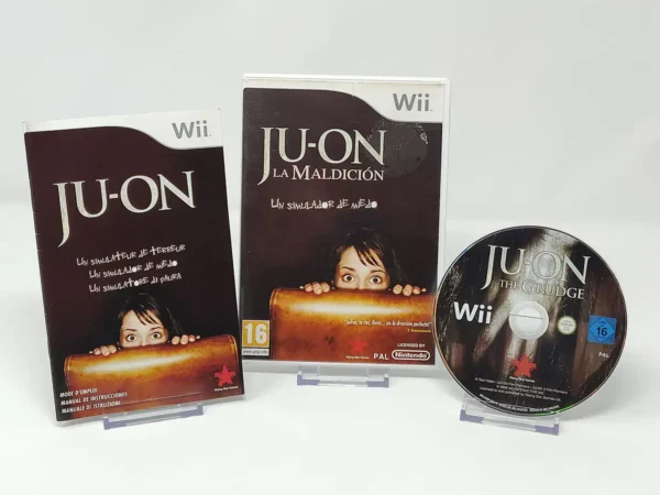Lateral de la caja de JU-ON: La Maldición (ESP) para Nintendo Wii