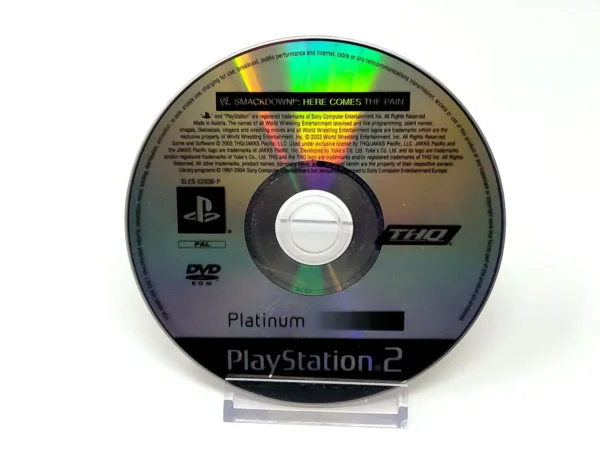 WWE SmackDown! Here Comes the Pain (ESP) (Platinum) (Disco) para PlayStation 2, edición PAL España, de segunda mano