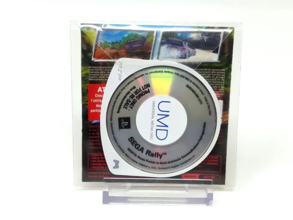 Parte trasera de Sega Rally (PAL) (Promo) para PSP, edición PAL