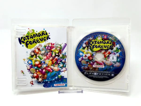 Interior del juego Katamari Forever (ESP) para PlayStation 3 con disco y manual