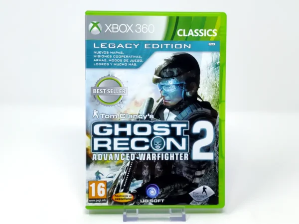 Portada de Tom Clancy's Ghost Recon: Advanced Warfighter 2 (Legacy Edition) (ESP) (Classics) para XBOX 360, edición PAL España, de segunda mano