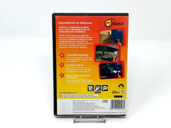Parte trasera de Superdetective en Hollywood (ESP) (Rebajado) para PlayStation 2, edición PAL España