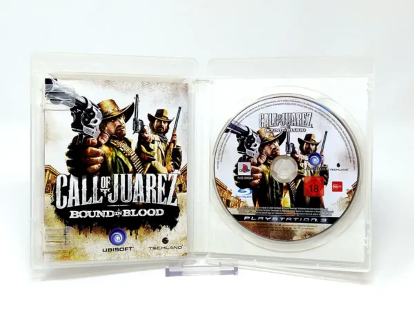 Interior del juego Call of Juarez: Bound in Blood (UK) para PlayStation 3 con disco y manual