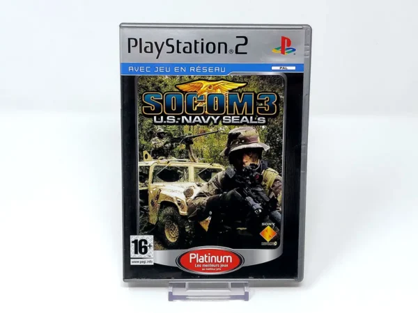 Portada de SOCOM 3: U.S. Navy SEALs (FRA) (Platinum) para PlayStation 2, edición PAL Francia, de segunda mano