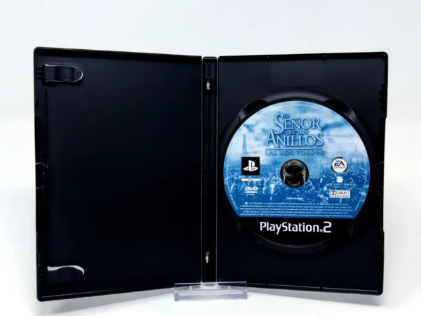Interior del juego El Señor de los Anillos: Las Dos Torres (ESP) (Rebajado) para PlayStation 2 con disco y manual
