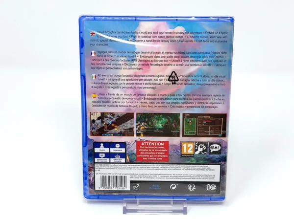 Parte trasera de Reverie Knights Tactics (ESP) (Precintado) para PlayStation 4, edición PAL España