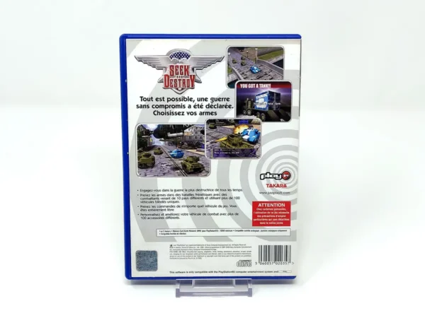 Parte trasera de Seek and Destroy (FRA) para PlayStation 2, edición PAL Francia