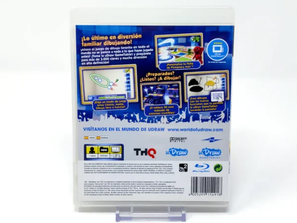 Parte trasera de Pictionary: Edición Actualizada (ESP) para PlayStation 3, edición PAL España