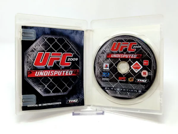 Interior del juego UFC 2009 Undisputed (ESP) para PlayStation 3 con disco y manual