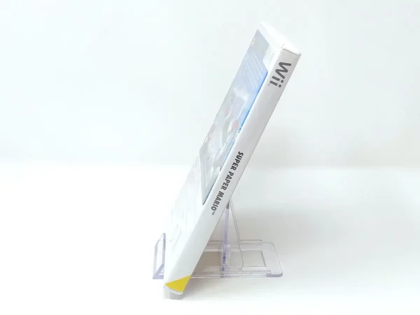 Lateral de la caja de Super Paper Mario (ESP) (Selects) para Nintendo Wii