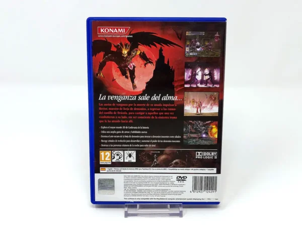 Parte trasera de Castlevania: Curse of Darkness (ESP) para PlayStation 2