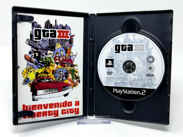 Interior del juego Grand Theft Auto III (ESP) (v3) (Rebajado) para PlayStation 2 con disco y manual