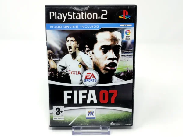 Portada de FIFA 07 (ESP) (v2) (Rebajado) para PlayStation 2, edición PAL España, de segunda mano