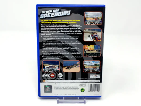 Parte trasera de Stock Car Speedway (ESP) para PlayStation 2, edición PAL España