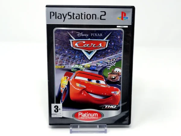 Portada de Disney/Pixar Cars (ESP) (Platinum) (Rebajado) para PlayStation 2, edición PAL España, de segunda mano