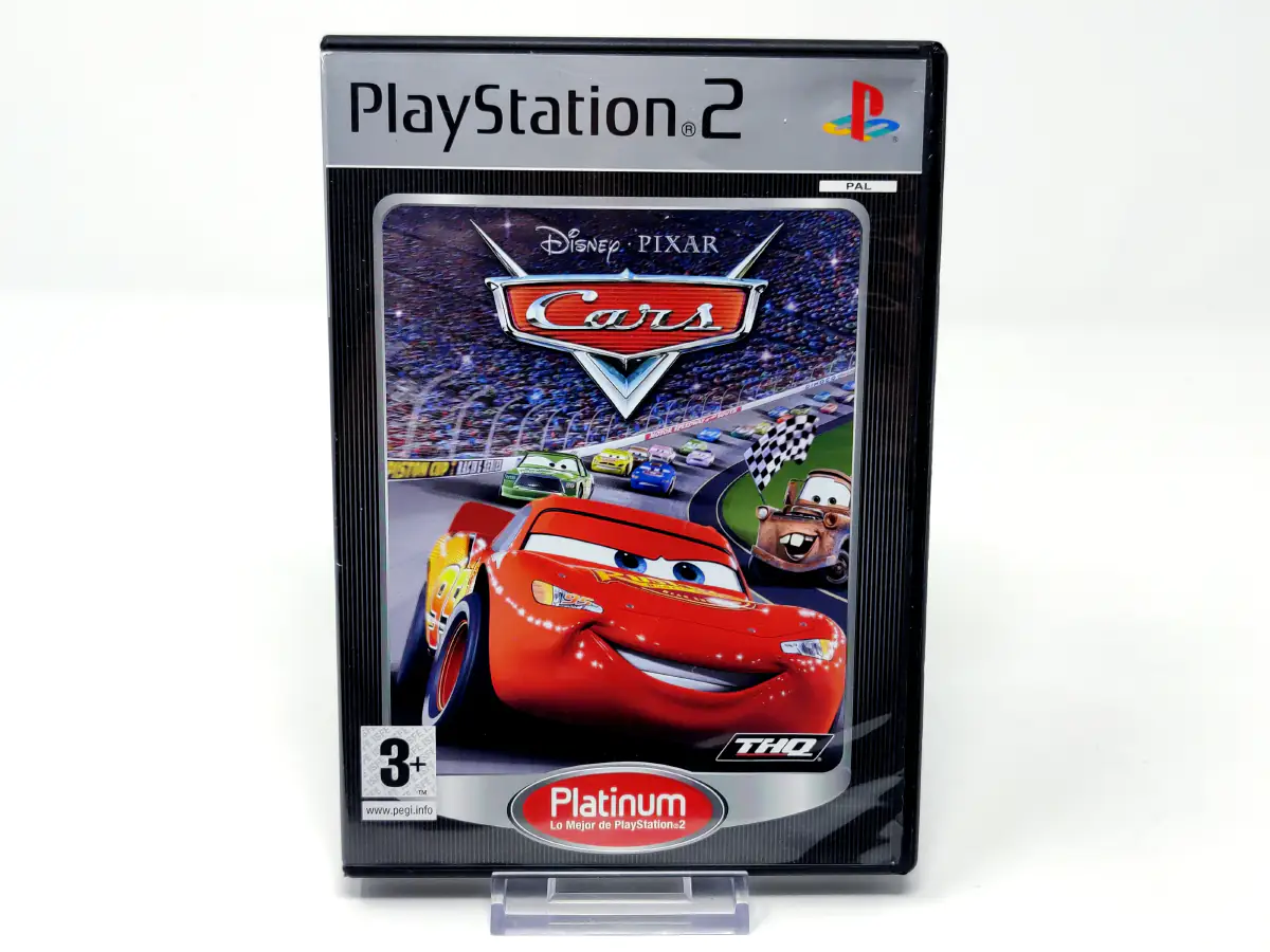 Portada de Disney/Pixar Cars (ESP) (Platinum) (Rebajado) para PlayStation 2, edición PAL España, de segunda mano