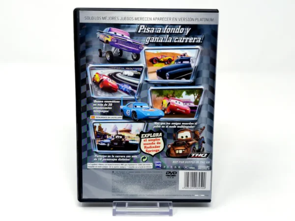 Parte trasera de Disney/Pixar Cars (ESP) (Platinum) (Rebajado) para PlayStation 2, edición PAL España
