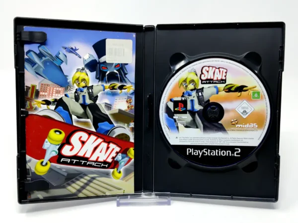 Interior del juego Skate Attack (ESP) (Rebajado) para PlayStation 2 con disco y manual
