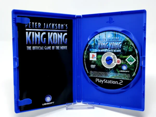 Interior del juego Peter Jackson's King Kong: The Official Game of the Movie (ESP) (Rebajado) para PlayStation 2 con disco y manual