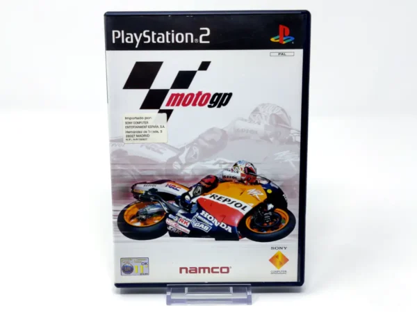 Portada de MotoGP (ESP) para PlayStation 2, edición PAL España, de segunda mano