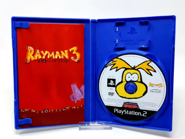 Interior del juego Rayman 3: Hoodlum Havoc (Holográfica) (ESP) para PlayStation 2 con disco y manual