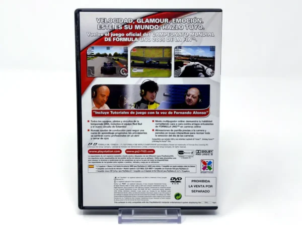 Parte trasera de Formula One 05 (ESP) (v1) (Rebajado) para PlayStation 2, edición PAL España