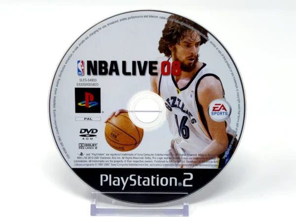 NBA Live 08 (ESP) (Disco) para PlayStation 2, edición PAL España, de segunda mano