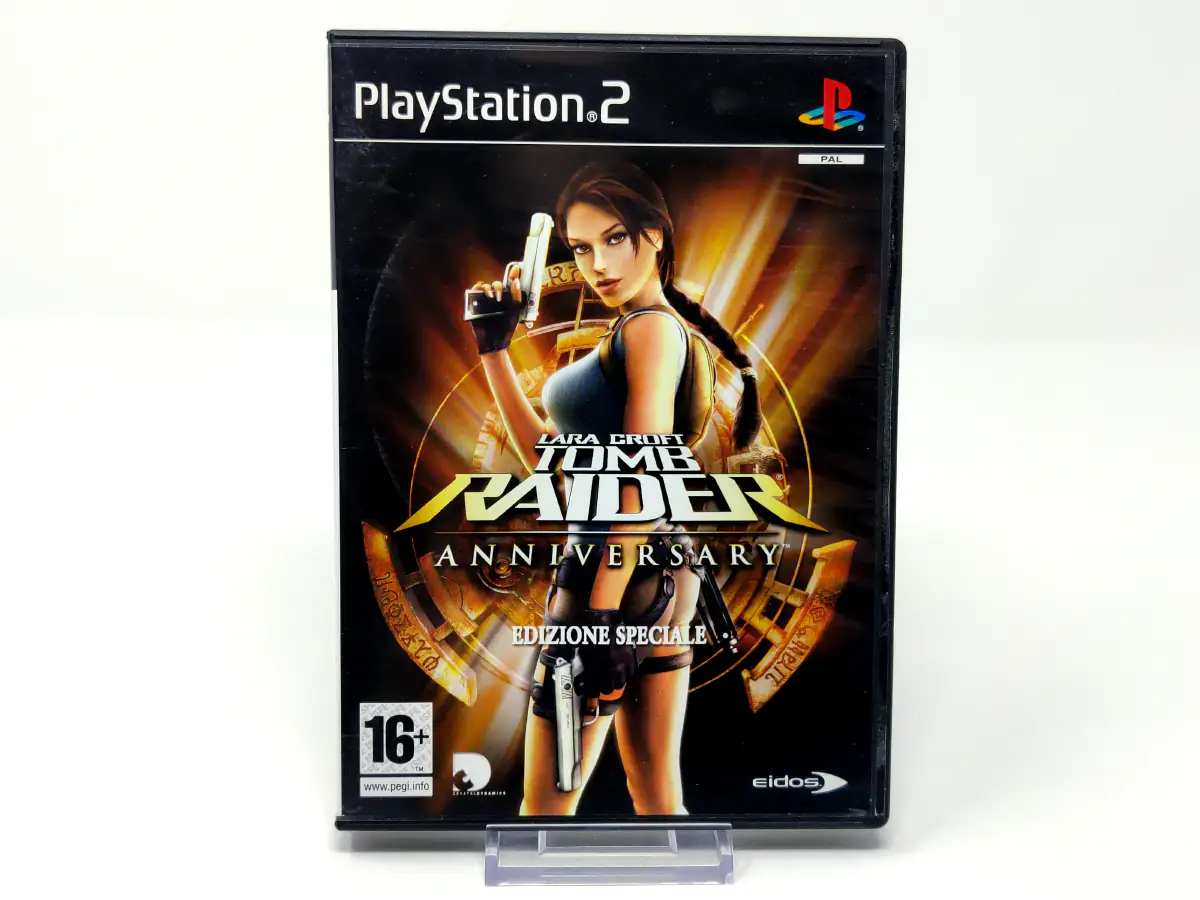Portada de Lara Croft Tomb Raider: Anniversary (Edizione Speciale) (ITA) para PlayStation 2, edición PAL Italia, de segunda mano