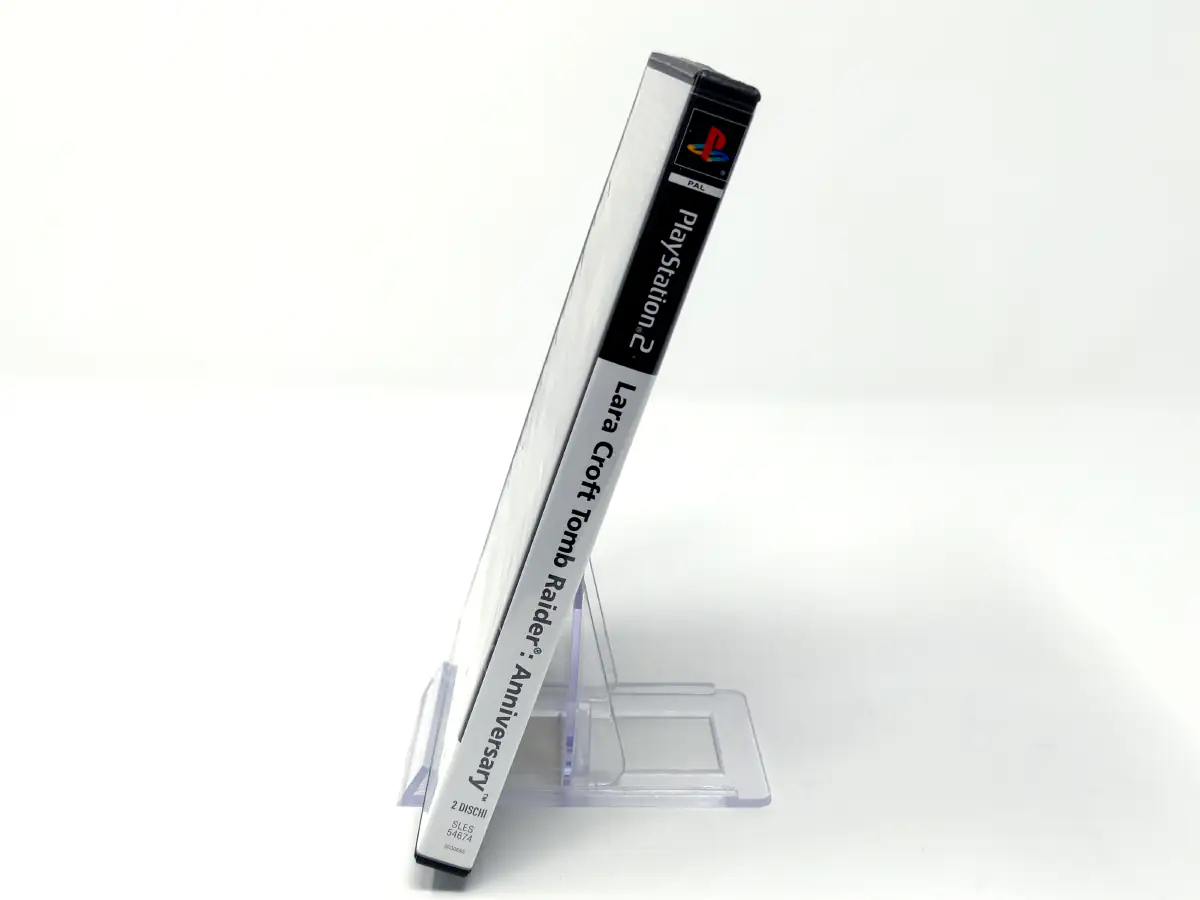 Lateral de la caja de Lara Croft Tomb Raider: Anniversary (Edizione Speciale) (ITA) para PlayStation 2