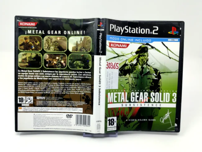 Metal Gear Solid 3: Subsistence (ESP) (Carátula)