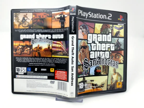 Grand Theft Auto: San Andreas (FRA) (Carátula) para PlayStation 2, edición PAL Francia, de segunda mano