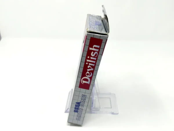 Lateral de la caja de Devilish (ESP) (Rebajado) para Sega Game Gear