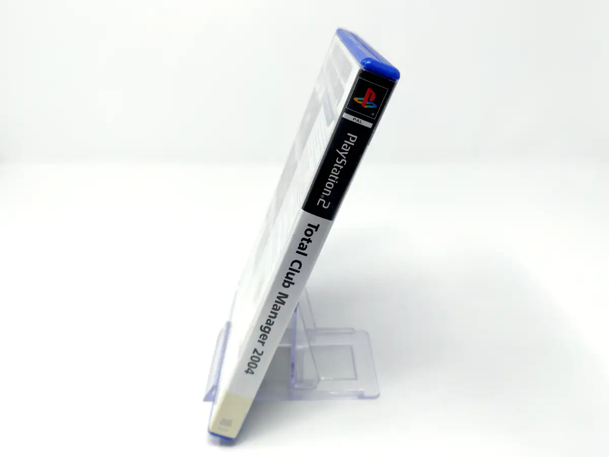 Lateral de la caja de Total Club Manager 2004 (ESP) (v1) para PlayStation 2