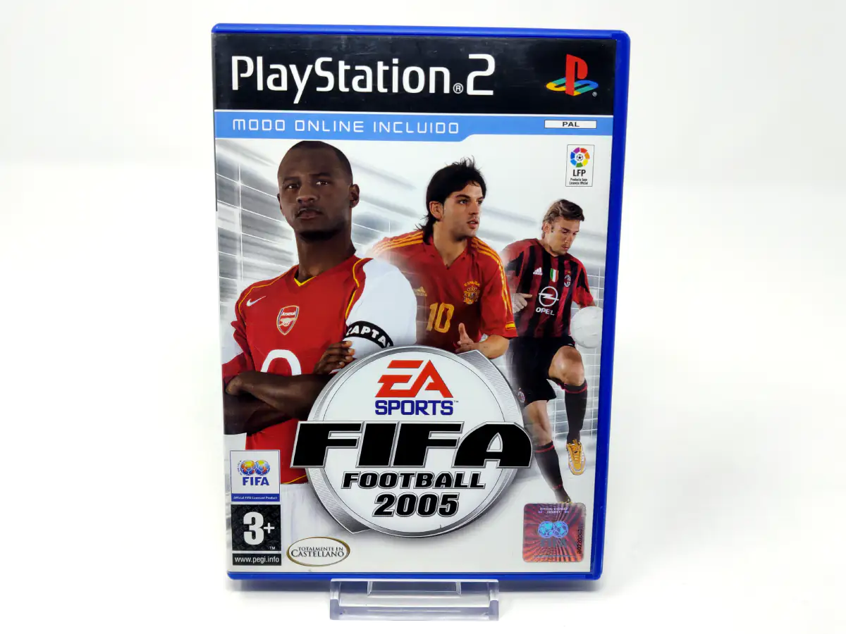 Portada de FIFA Football 2005 (ESP) para PlayStation 2, edición PAL España, de segunda mano
