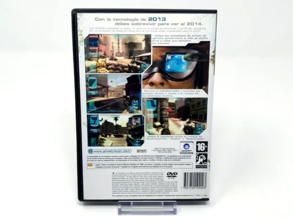 Parte trasera de Tom Clancy's Ghost Recon: Advanced Warfighter (ESP) (Rebajado) para PlayStation 2, edición PAL España