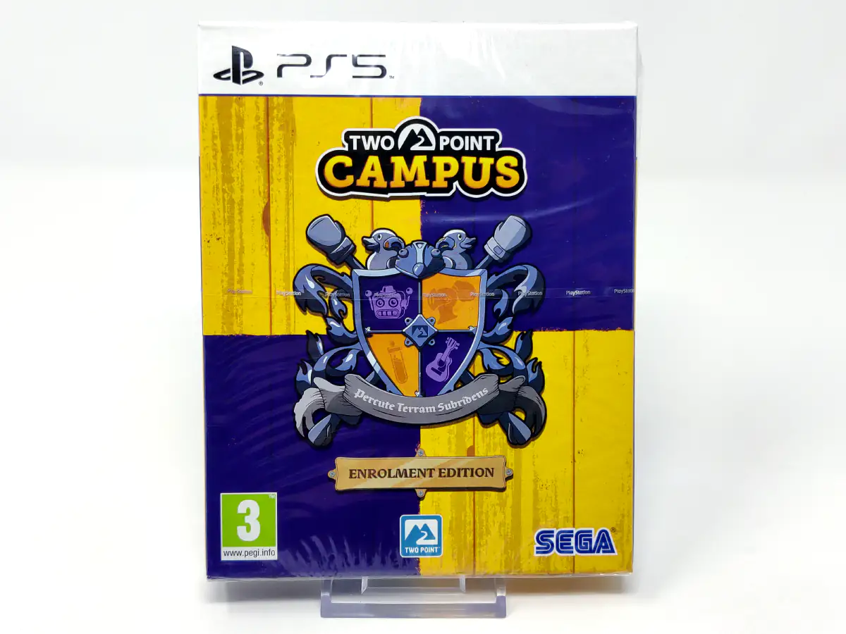 Portada de Two Point: Campus (Enrolment Edition) (ESP) (Precintado) para PlayStation 5, edición PAL España, nuevo