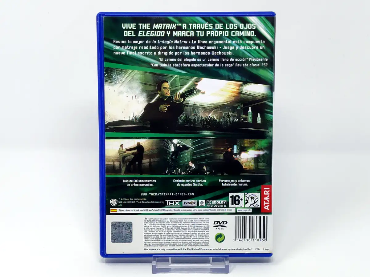 The Matrix: Path of Neo (ESP) para PlayStation 2, edición PAL España, de segunda mano