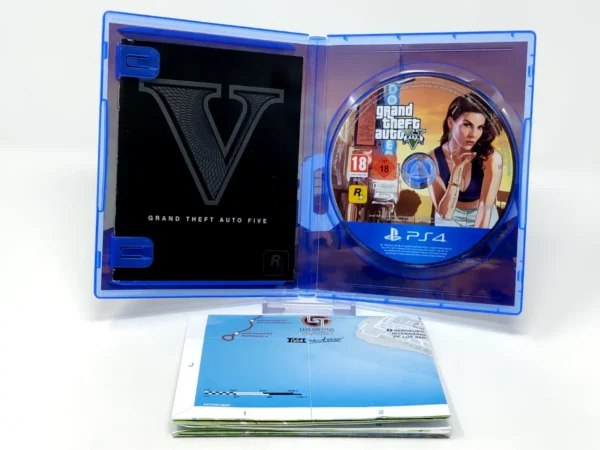 Interior del juego Grand Theft Auto V (ESP) (Con Mapa) para PlayStation 4 con disco y manual