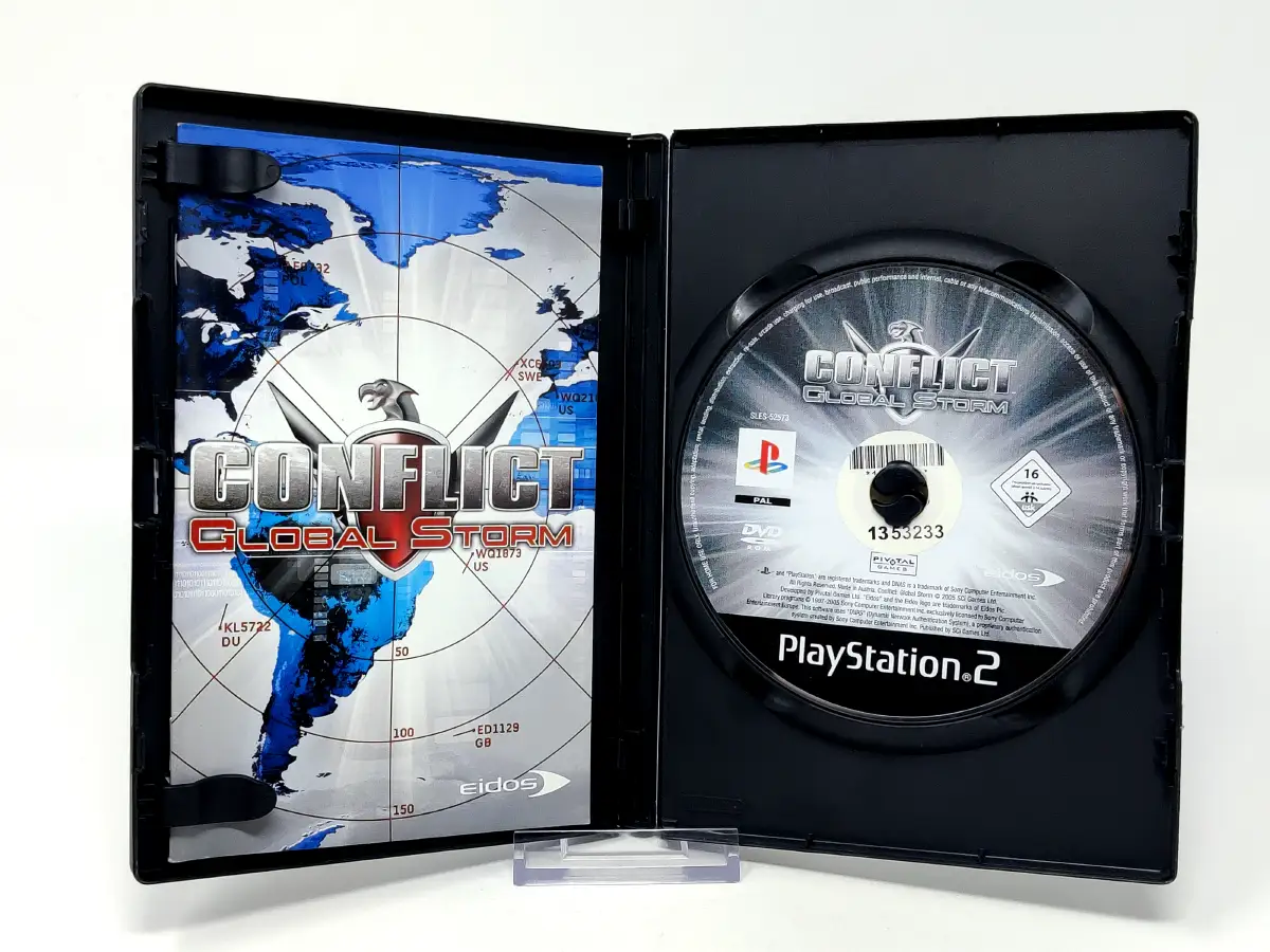 Interior del juego Conflict: Global Storm (ESP) (Rebajado) para PlayStation 2 con disco y manual