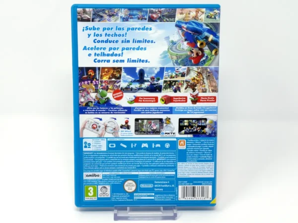 Parte trasera de Mario Kart 8 (ESP) para Nintendo Wii U, edición PAL España