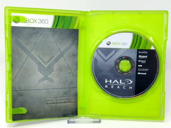 Interior del juego Halo: Reach (ESP) para XBOX 360 con disco y manual