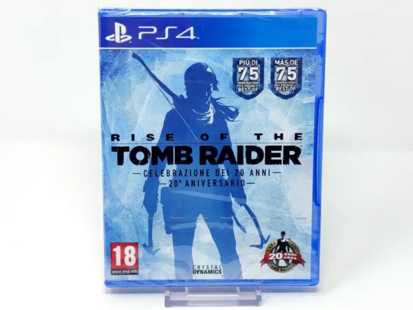 Portada de Rise of the Tomb Raider: 20º aniversario (ESP) (Precintado) para PlayStation 4, edición PAL España, nuevo
