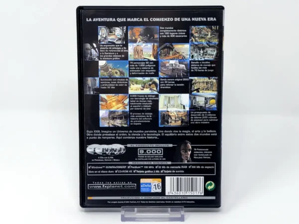 Parte trasera de The Longest Journey (ESP) para PC, edición PAL España
