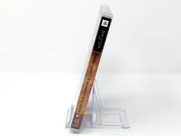 Lateral de la caja de Untold Legends: La Hermandad de la Espada (ESP) para PSP