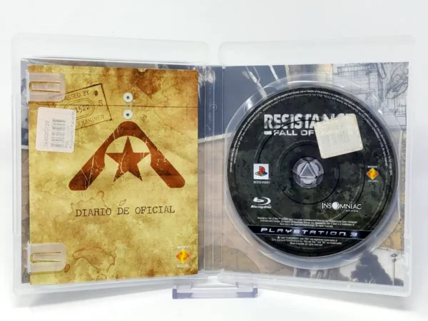 Interior del juego Resistance: Fall of Man (ESP) (Rebajado) (v1) para PlayStation 3 con disco y manual