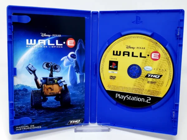 Interior del juego Disney/Pixar WALL-E (ESP) para PlayStation 2 con disco y manual