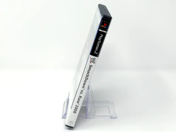 Lateral de la caja de WWE SmackDown vs. Raw 2008 (ESP) (Rebajado) para PlayStation 2